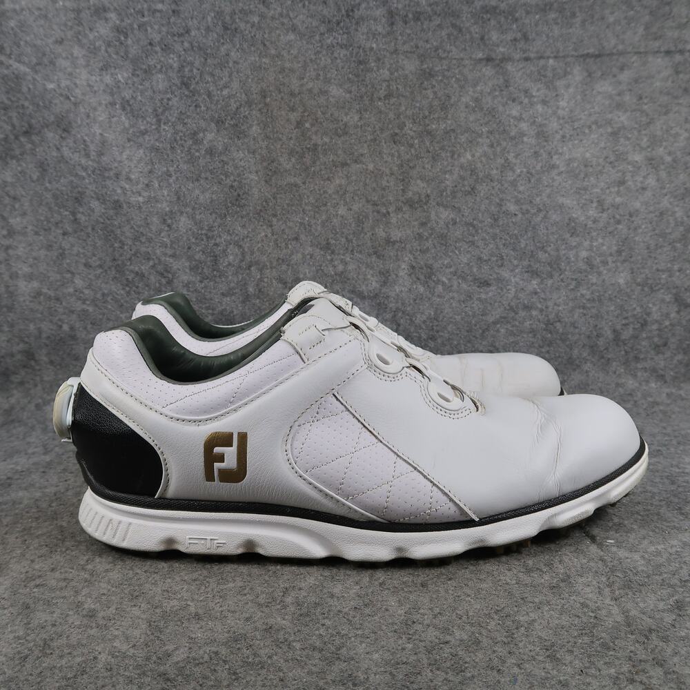 FootJoy Shoes Mens 8 Golf Pro SL BOA Spikeless Waterproof Leather Sport Athletic